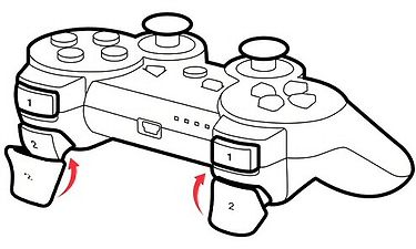 Gioteck Real Triggers for Sony DualShock 3 Joypads -liipasinlisäkkeet, PS3, kuva 2
