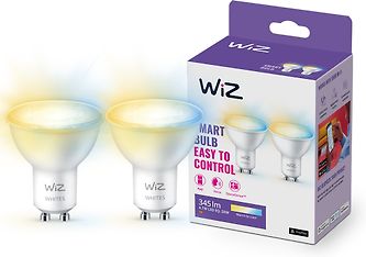 WiZ älylamppu, GU10, tunable white - valkoisen valon sävyt, Wi-Fi, 2700-6500 K, 345 lm, 2-pack, kuva 9