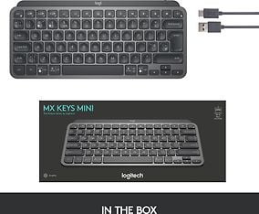 Logitech MX Keys Mini -näppäimistö, musta, kuva 6