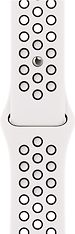 Apple Watch 41 mm Summit White/musta Nike Sport -ranneke (MPGK3)