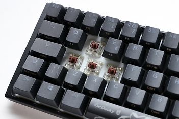 Ducky One 3 Mini 60% -mekaaninen näppäimistö Cherry MX Brown -kytkimillä, musta, kuva 5