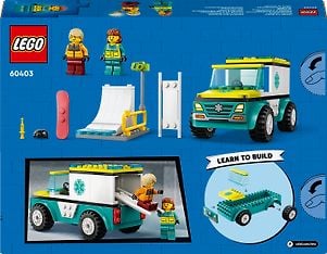 LEGO City Great Vehicles 60403  - Ambulanssi ja lumilautailija, kuva 9