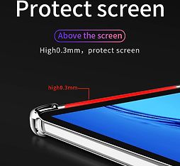 Armor-X Samsung Galaxy Tab S9 plus -suojakotelo käsihihnalla, kirkas, kuva 4