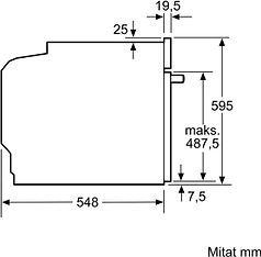 Bosch HBA530BS0S Serie 2 -erillisuuni, teräs, kuva 4