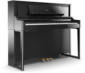 Roland LX706 -digitaalipiano, kiiltävä musta