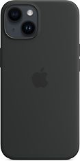 Apple iPhone 14 silikonikuori MagSafella, keskiyö, kuva 3