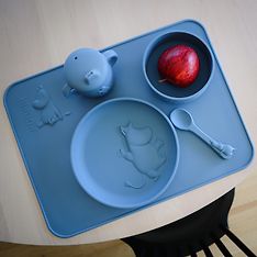 Muumi Silicone -ruokailualusta, blueberry blue, kuva 3