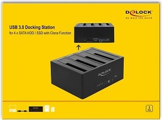 DeLOCK Dockingstation USB 3.0 -kiintolevytelakka, kuva 9