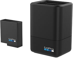 GoPro Dual Battery Charger + Battery -akkulaturisarja