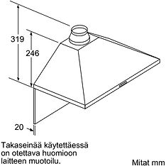 Bosch DWP64BC60 Serie 2 -liesituuletin, musta, 60 cm, kuva 7