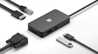 Microsoft USB-C Travel Hub -porttisovitin, musta, kuva 7