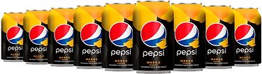 Pepsi Max Mango -virvoitusjuoma, 330 ml, 24-pack