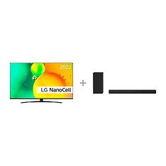 LG 55NANO76 55" 4K NanoCell TV + LG SPD7 Dolby Atmos soundbar -tuotepaketti