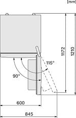 Miele KFN 4374 ED -jääkaappipakastin, teräs, kuva 12