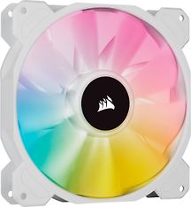 Corsair iCUE SP140 RGB ELITE Performance PWM -tuuletin, valkoinen, 140 mm, 2 kpl, kuva 2