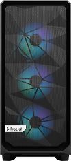 Fractal Design Meshify 2 Compact Lite RGB ATX-kotelo ikkunalla, musta, kuva 2