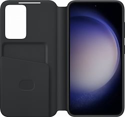 Samsung Galaxy S23 Clear View Wallet Cover -suojakuori, musta, kuva 3