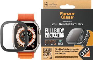 PanzerGlass Full Body D3O -panssarilasi Apple Watch Ultra, 49 mm, musta, kuva 3