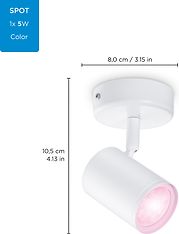 WiZ IMAGEO Spots -kohdevalaisin, valkoinen, RGB, Wi-Fi, kuva 9