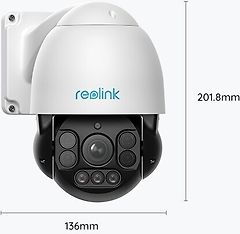 Reolink RLC-823A PTZ PoE+ -valvontakamera ulko- ja sisäkäyttöön, kuva 6