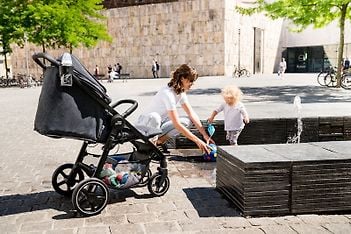 BRITAX RÖMER B-AGILE R -rattaat, Black Shadow / ruskea työntöaisa, kuva 4