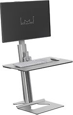 Multibrackets Easy Stand Desktop -työpistetaso pöydälle, hopea, kuva 4