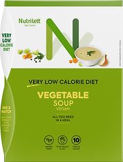 Nutrilett VLCD Vegan Vegetable Soup -ateriankorvikekeitto, 35 g, 10-PACK