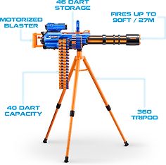 X-Shot Insanity-Motorized Age Fire Gatlin Gun with tripod - vaahtomuoviase, kuva 3