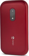 Doro 6041 -simpukkapuhelin, punainen / valkoinen, kuva 2