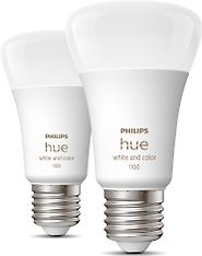 Philips Hue LED-älylamppu, white and color ambiance, E27,1100 lm,  2-pack, kuva 3