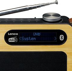 Lenco PDR-040 -kannettava FM-radio, ruskea/musta, kuva 5