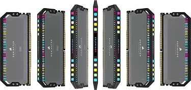 Corsair Dominator Platinum RGB DDR5 5200 MHz CL40 32 Gt -muistimodulipaketti, harmaa, kuva 4