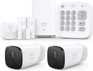 Anker eufy Home Alarm Kit -hälytysjärjestelmä, aloituspaketti kahdella eufyCam 2 Pro -valvontakameralla