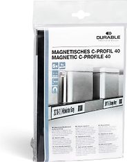 Durable C-PROFILE 40 -magneettinen etikettilista, 200 x 40 mm, 4 pakkausta, kuva 6