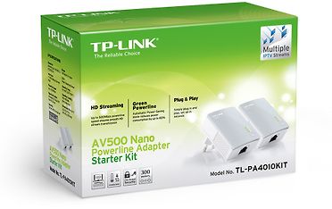 TP-LINK TL-PA4010KIT Powerline-adapteri, 2 kpl, kuva 2