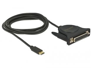 DeLOCK USB-C - Rinnakkaisliitäntä DB25 naaras -adapteri, 1,8m