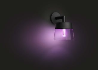 Philips Attract HUE Outdoor white and color ambiance -älyseinävalaisin, 25 cm, antrasiitti, ulkokäyttöön 13,5W, kuva 9