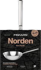 Fiskars Norden -wokkipannu, 28 cm, pinnoittamaton, kuva 4