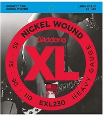 D'Addario EXL230 055 - 110 -kielisarja sähköbassolle