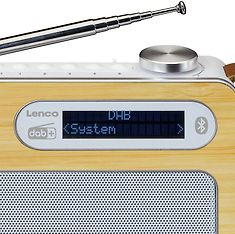 Lenco PDR-040 -kannettava FM-radio, ruskea/valkoinen, kuva 5