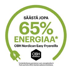 OBH Nordica Easy Fry & Grill Classic+ 2-in-1 -airfryer, teräs, kuva 19