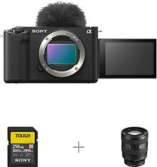 Sony ZV-E1 -järjestelmäkamera + 20-70 mm -objektiivi ja 256 Gt muistikortti
