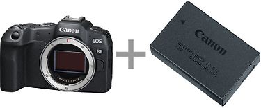 Canon EOS R8 -järjestelmäkamera, runko + lisäakku