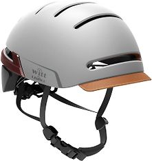 Witt by Livall Smart Helmet -pyöräilykypärä, harmaa