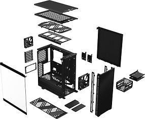 Fractal Design Define 7 Compact ATX-kotelo ikkunalla, musta, kuva 24