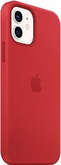 Apple iPhone 12 / 12 Pro -silikonikuori MagSafella, punainen (PRODUCT)RED, MHL63, kuva 2