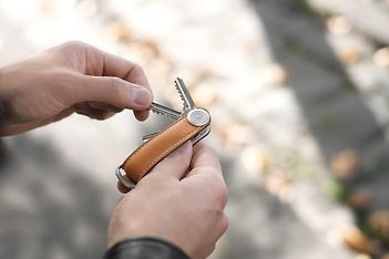 Orbitkey Leather Key Organiser -avainlenkki, ruskea, kuva 7