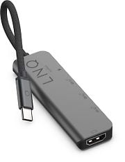 LINQ 5 in 1 PRO USB-C Multiport Hub, alumiininharmaa, kuva 3