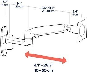 Ergotron LX Wall Mount -monitorivarsi, kuva 5