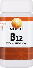 Sana-sol B12-vitamiini Vahva -tabletti, 1000µg, 100 Tabl – Verkkokauppa.com